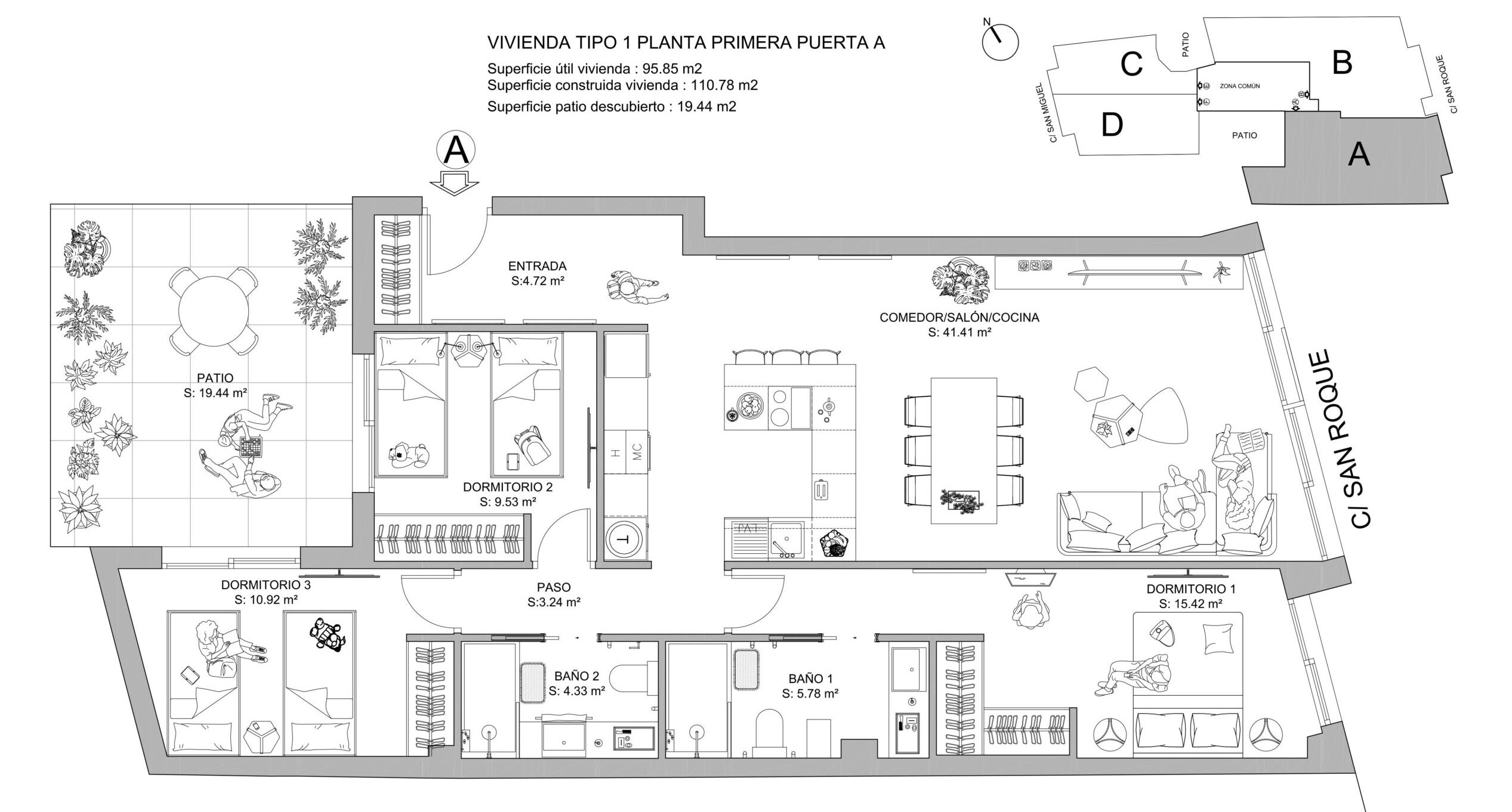 Venta P1 tipo 1 puerta A